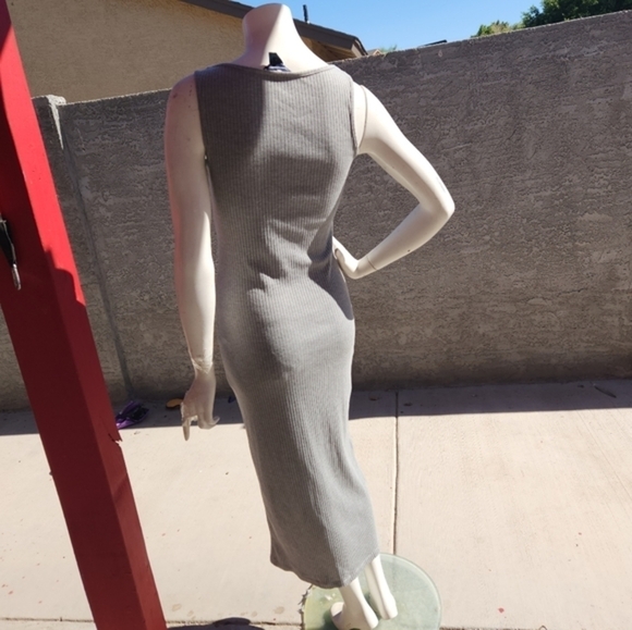 French Connection‎  Ribbed Lace Up Side Dress - Picture 8 of 9